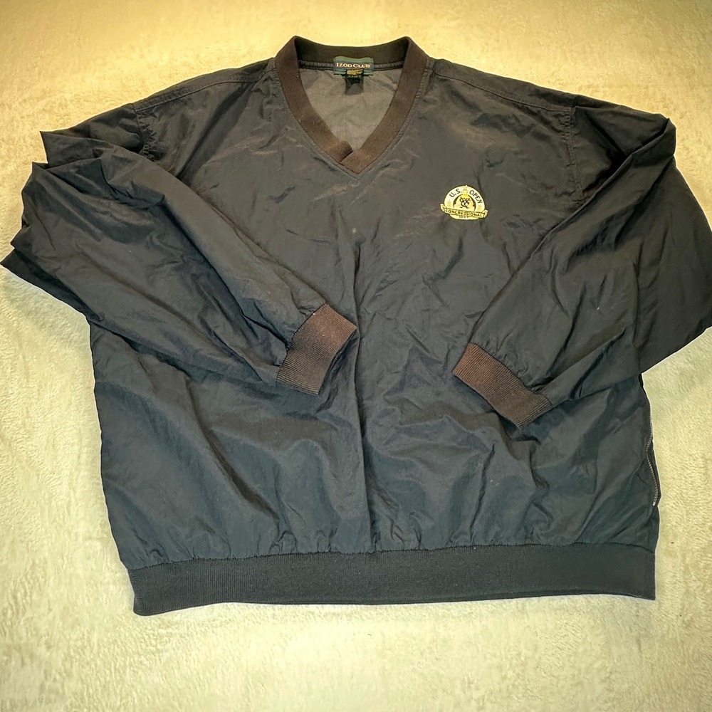 Vintage Izod Club 1997 US Open Congressional Golf Windbreaker Pullover Mens L